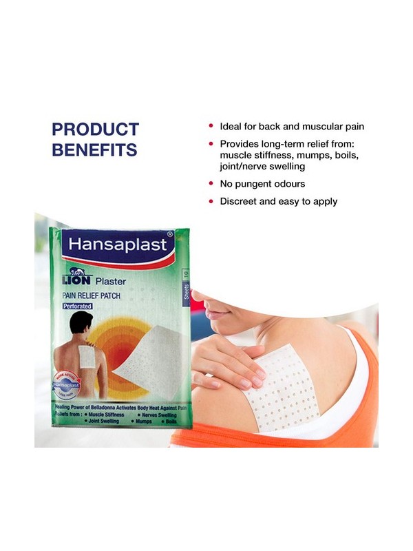 Hansaplast Lion Plaster Pain Relief Patch 10 Sheet