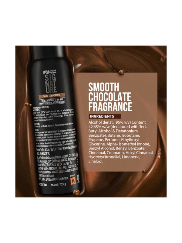 Axe Signature Dark Temptation Body Perfume 122 ml