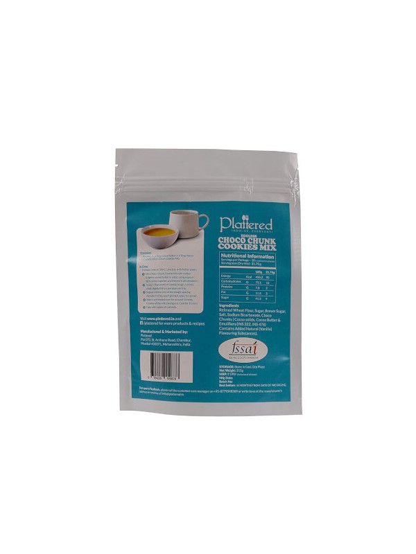 Plattered Choco Chunk Cookie Mix 240 gm