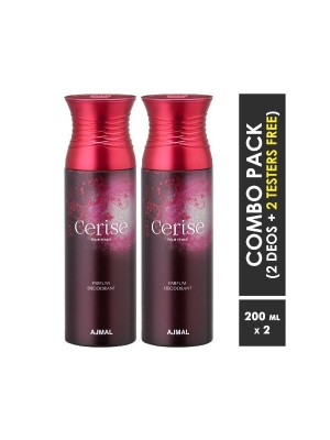 Ajmal Cerise & Cerise Deodorants for Women (200 ml, Pack Of 2)