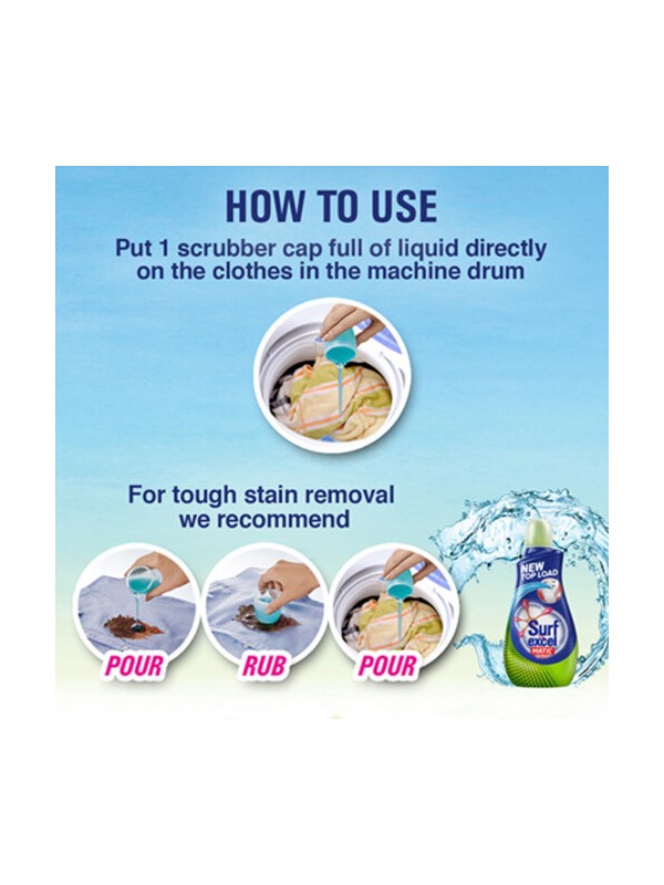 Surf Excel Matic Top Load Liquid Detergent 1.2L