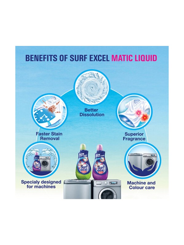 Surf Excel Matic Top Load Liquid Detergent 1.2L