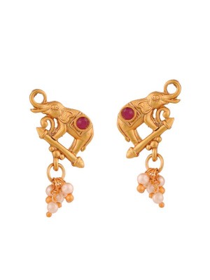 Queen Be  Gold Elephant Tops