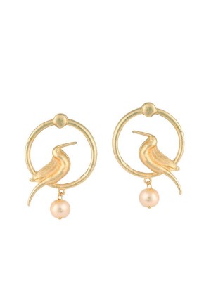 Queen Be  Gold Plated Koyal Pearl Tops