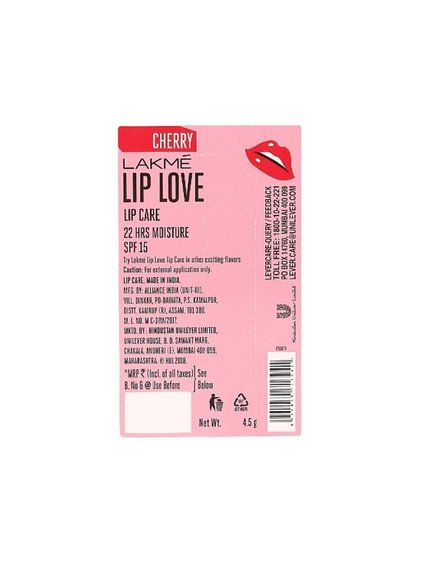 Lakme Lip Love Chaps Cherry Lip Balm