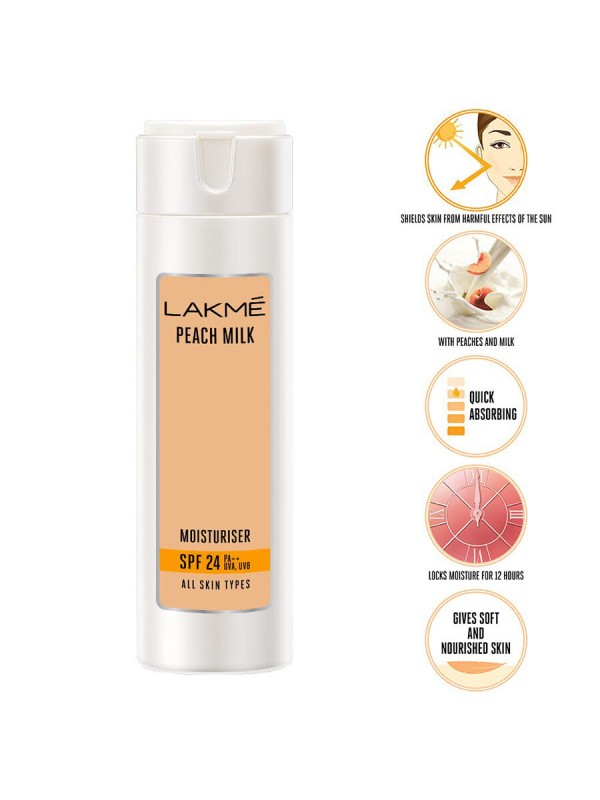 Lakme Peach Milk Moisturizer Spf 24 Pa++ (200ml)