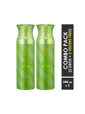 Ajmal Mizyaan & Mizyaan Deodorants Men & Women (200 ml, Pack Of 2)
