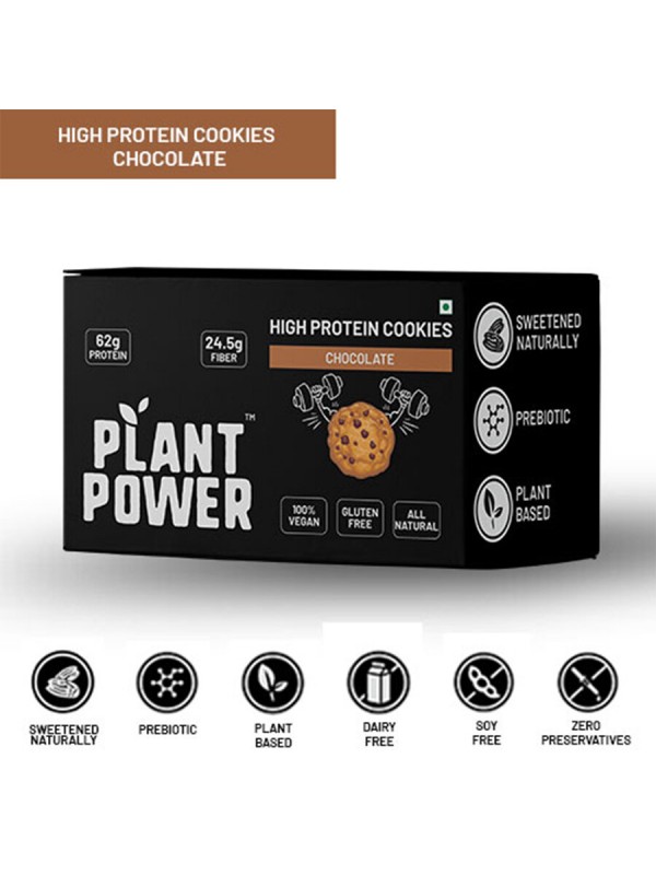 Plant Power Protein Chocolate Cookies -250 gm