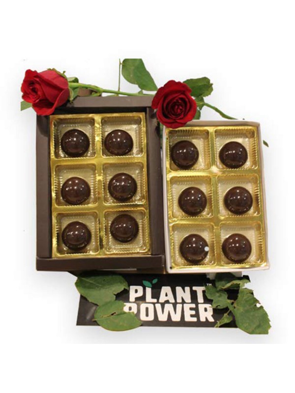 Plant Power Premium Dark Chocolate Truffles - Almond 52 gm