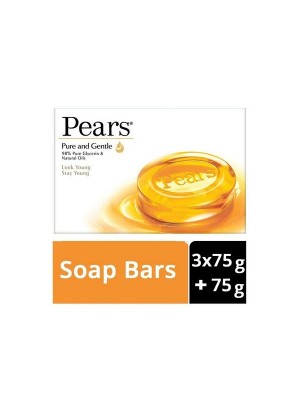 Pears Pure & Gentle Soap Bar (3 X 75 g + 75 g) Buy 3 Get 1 Free