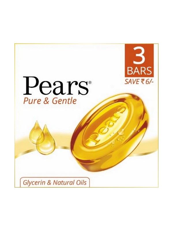 Pears Pure & Gentle Soap Bar3x125 gm
