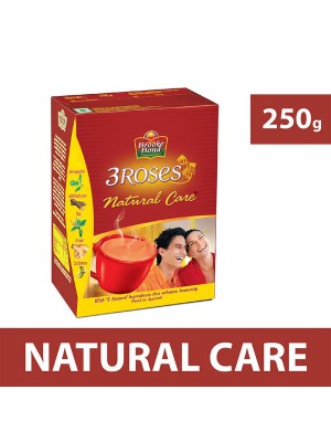 Red Label Brooke Bond 3 Roses Natural Care Tulsi Ginger Cardamom Tea Box (250 gm)