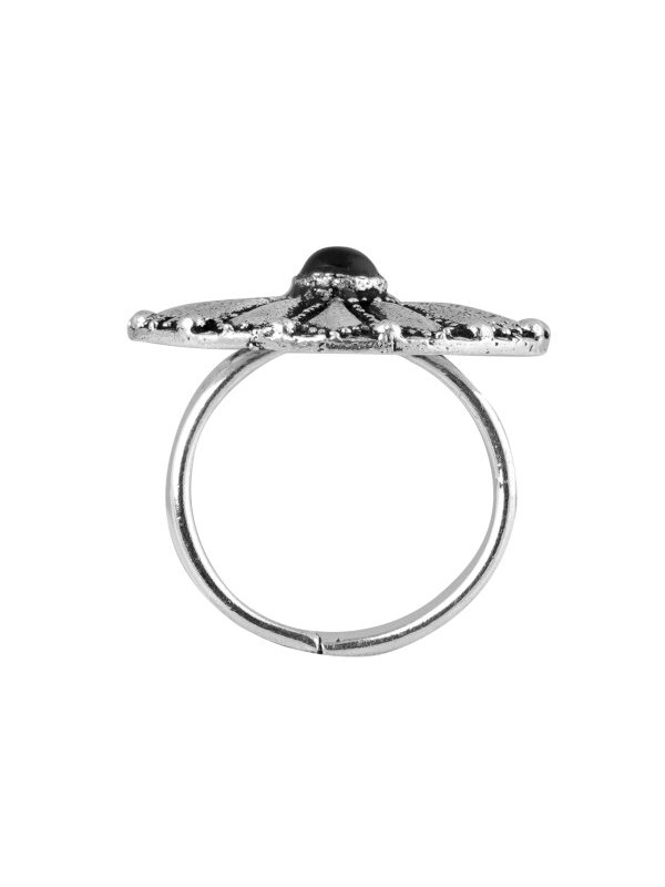 Queen Be  Oxidised Chakra Cocktail Ring