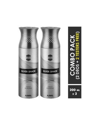 Ajmal Silver shade & Silver shade Deodorants for Men (200 ml Pack Of 2)
