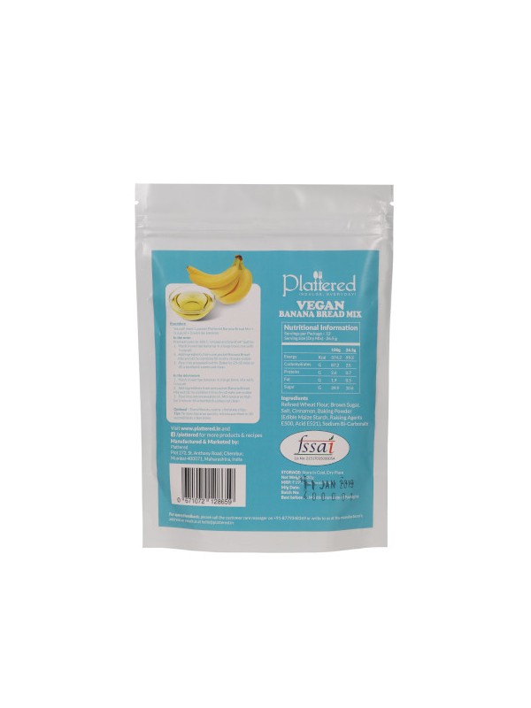 Plattered Vegan Banana Bread Mix 215 gm