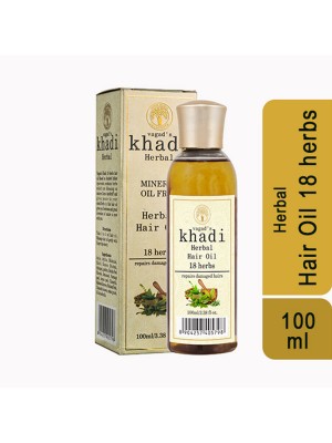 Vagad's Khadi 18 Herbs Mineral Free Oil 100 ml