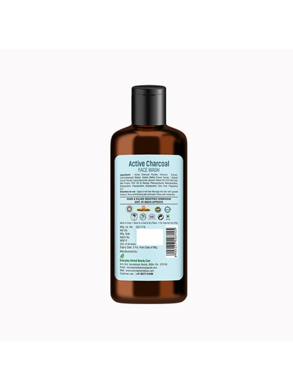 Vagad's Khadi Active Charcoal Face Wash - 210 ml