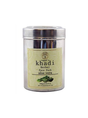 Vagad's Khadi Aloevera Face Pack With SS Jar 100 gm