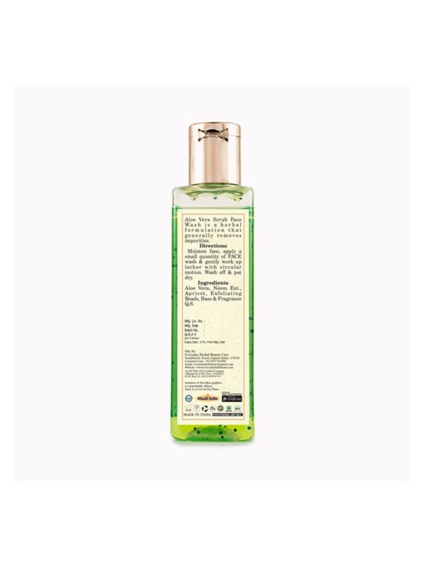 Vagad's Khadi Aloe Vera Scrub Face Wash 200 ml