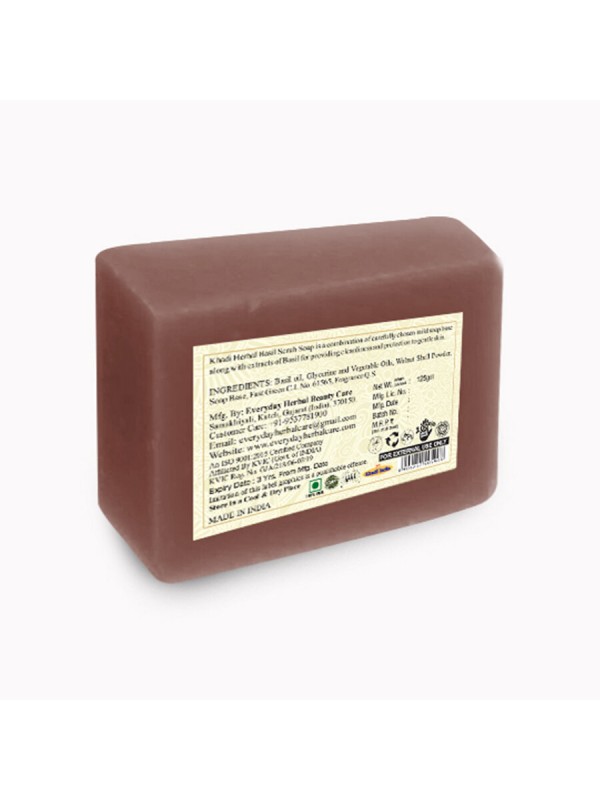 Vagad's Khadi Basil Scrub Soap 125 gm
