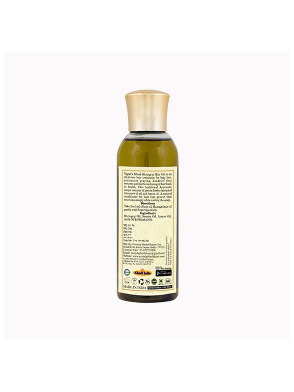 Vagad's Khadi Bhringraj Mineral Free Oil 100 ml