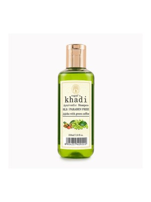 Vagad's Khadi Jojoba With Green Coffee SLS Free Shampoo - 210 ml