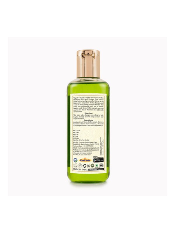 Vagad's Khadi Jojoba With Green Coffee SLS Free Shampoo - 210 ml