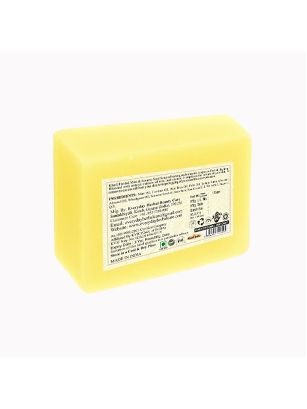 Vagad's Khadi Mint & Seasame Seed Soap 125 gm