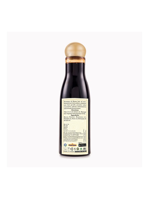 Vagad's Khadi Rosemary & Henna Oil 200 ml