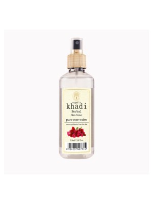 Vagad's Khadi Rose Water With Pump (Natural) - 210 ml