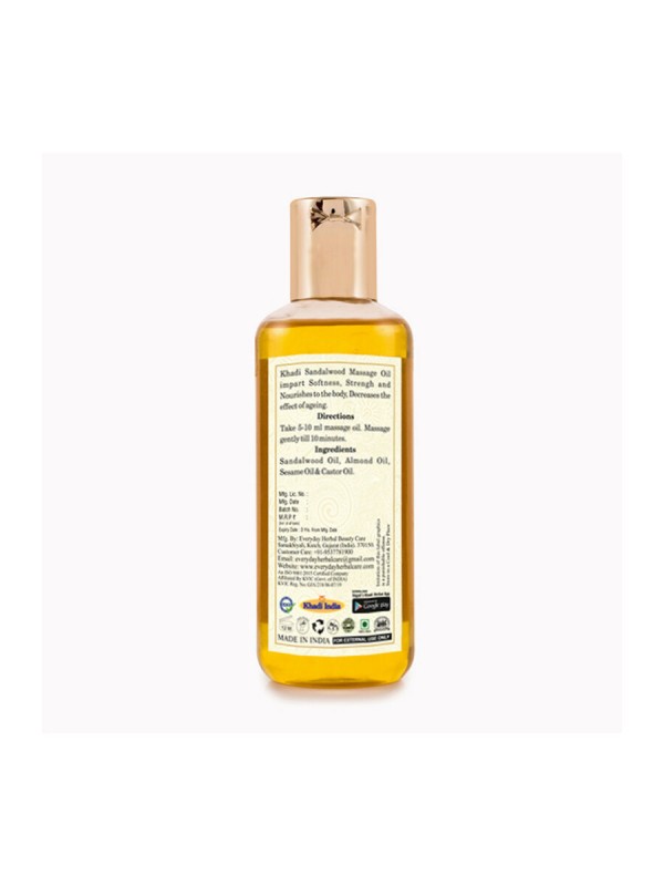 Vagad's Khadi Sandalwood Massage Oil 210 ml
