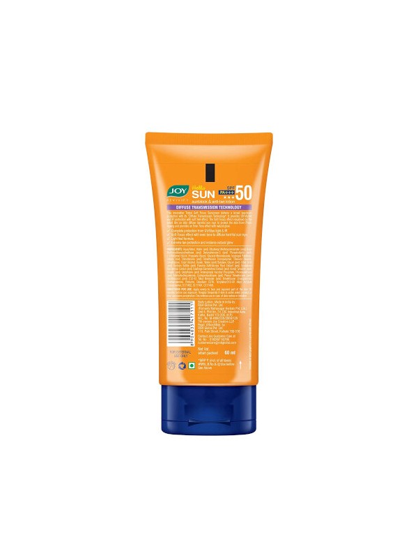 Joy Sunblock & Anti-Tan Lotion Spf50 Pa+++ (60ml)
