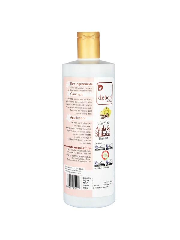 Debon Herbals Amla & Shikakai Shampoo 500ml