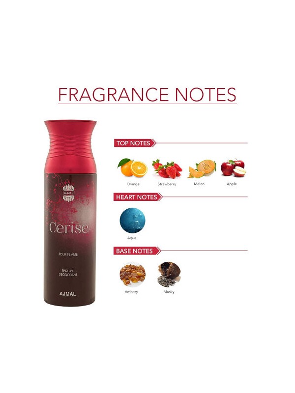 Ajmal Cerise Perfume Deodorant 200ml for Women