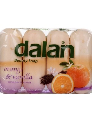 Dalan Beauty Soap - Orange & Vanilla (90 gm X 4)