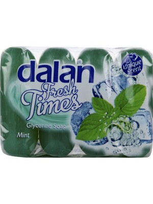 Dalan Fresh Times Glycerine Soap - Mint Fragrance, (90 gm X 4)
