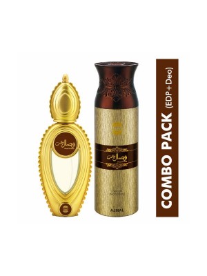 Ajmal Wisal Dahab & Aatifa Deodorants Men & Women (200 ml Pack Of 2)