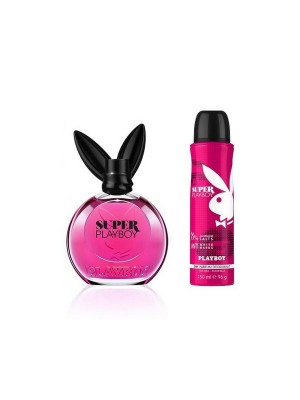 Playboy Super Set Eau De Toilette 90 ml+ Body Spray 150 ml