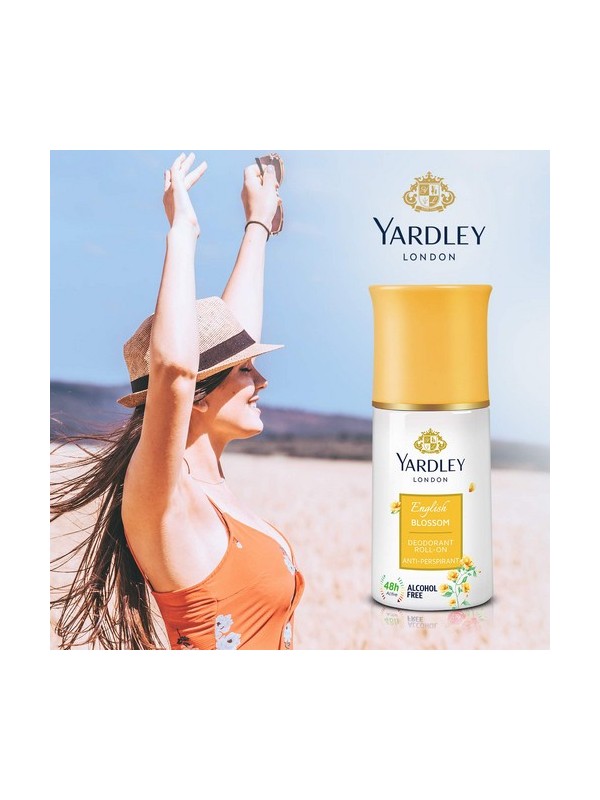 Yardley London English Blossom Anti Perspirant Deodorant Roll On For Women - 50 ml