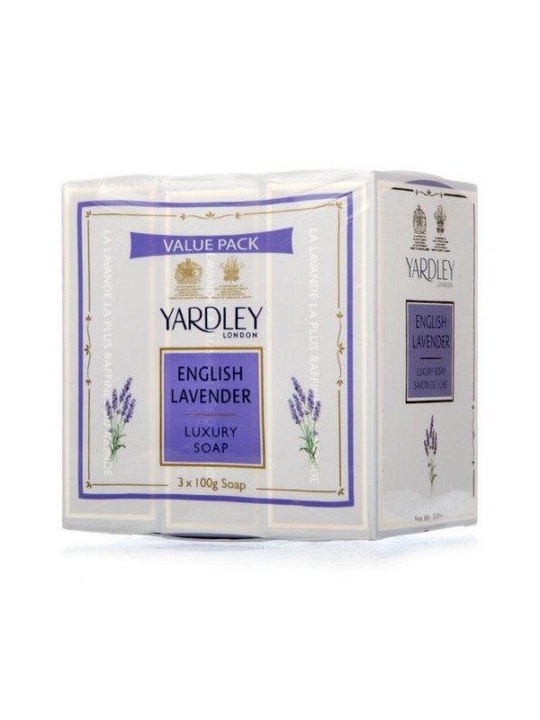 Yardley London English Lavender Luxury Soap (3 X 100 gm) - 300 gm