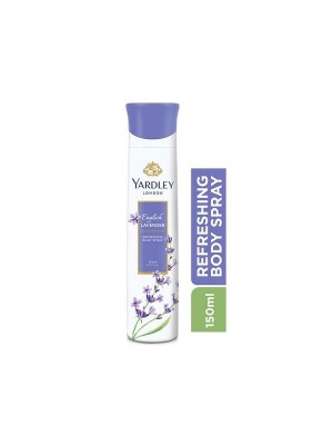 Yardley London English Lavender Refreshing Deo Body Spray For Women - 150 ml