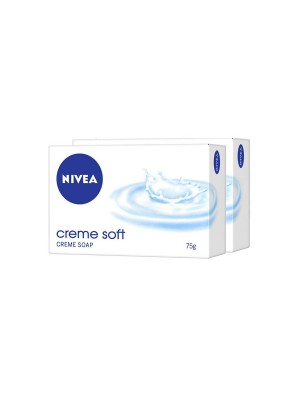 Nivea Soap Cream Soft For Hands And Body 75 gm (2 Pieces)