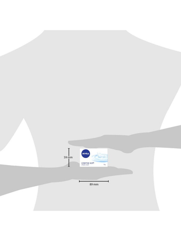 Nivea Soap Cream Soft For Hands And Body 75 gm (4 Pieces)