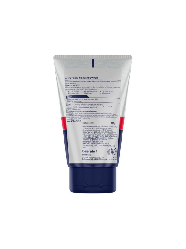 Nivea Men Acne Face Wash 100 gm