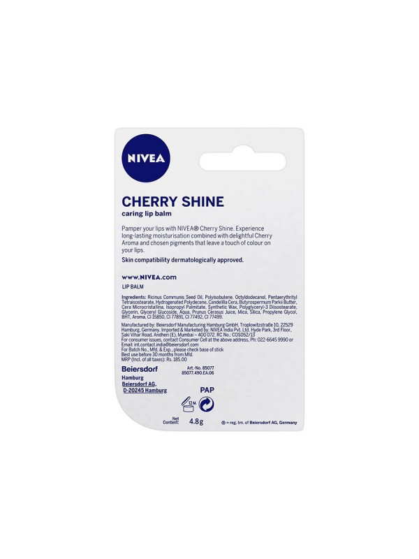Nivea Lip Balm Fruity Cherry Shine