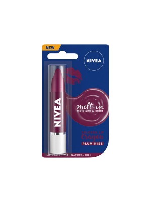 Nivea Lip Crayon Coloron Plum Kiss Lip Balm
