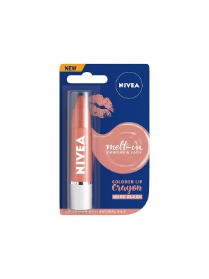 Nivea Lip Crayon Coloron Nude Blush Lip Balm