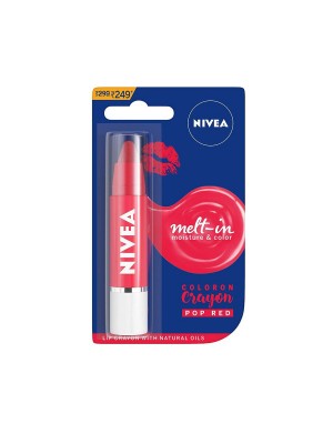 Nivea Lip Crayon Coloron Pop Red Lip Balm