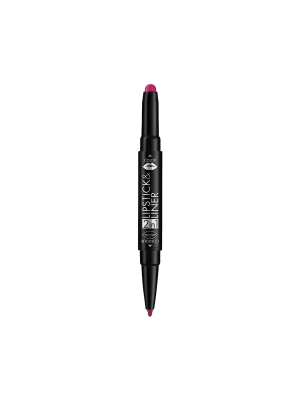 Deborah Milano 2In1 Lipstick & Lip Liner - 07 Fuchsia
