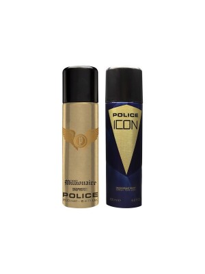 Police Millionaire + Icon Deodorant Spray - For Men 400 ml